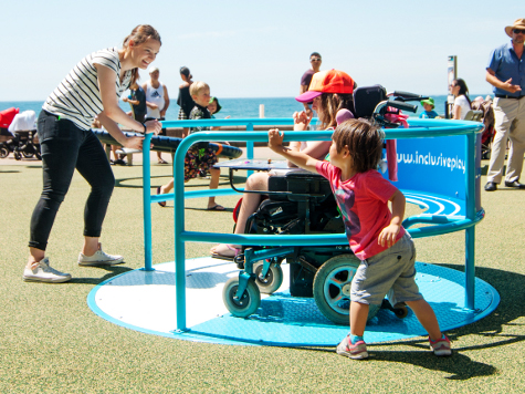 Wheelspin playground equipment